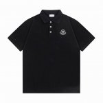 Moncler 蒙口 2025新款 轻奢主义 徽章绒面标Logo 刺绣包边 男女同款 休闲polo衫 定制珠地面料 高周波工艺Logo 领标吊牌主唛三标齐全 颜