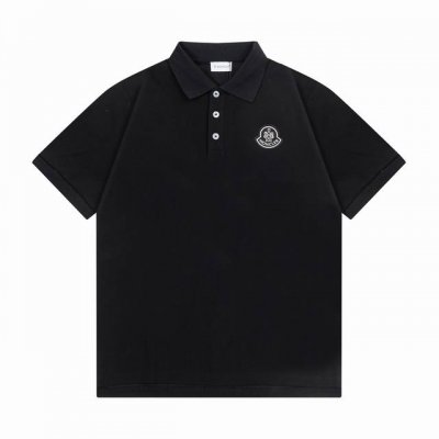 Moncler 蒙口 2025新款 轻奢主义 徽章绒面标Logo 刺绣包边 男女同款 休闲polo衫 定制珠地面料 高周波工艺Logo 领标吊牌主唛三标齐全 颜