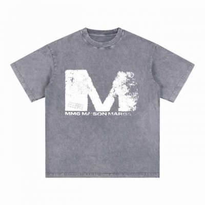 合作让利 高端品质 Maison Margiela 2025 Fall 春夏系列 M标识短袖T恤 采用进口康丽数码白墨直喷印花 定染高品质潮牌32支加密双纱10