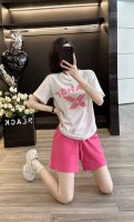 夏季印花T恤短裤套装！面料：棉.涤纶.氨纶 96.64.60.40 小码数据，依次是胸围，衣长，腰围，裤长 码数：S~Xxl 每大一个码数，胸围腰围＋4厘米，衣