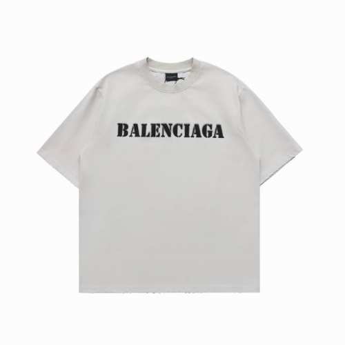 顶级复刻版本 Balenciaga 巴黎世家 新款网点圆领短袖T恤 面料: 280重磅纯棉，随意对比 规格采用实打实280G %纯棉 定织定染！属于高敏感特殊色