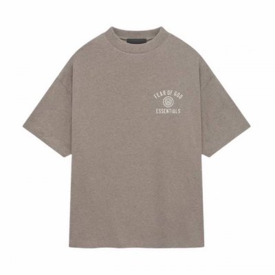 Fear Of God Essentials Fall24 校园Holiday系列 Jersey Crewneck Tee 字母Logo印花基础圆领休闲短袖T恤
