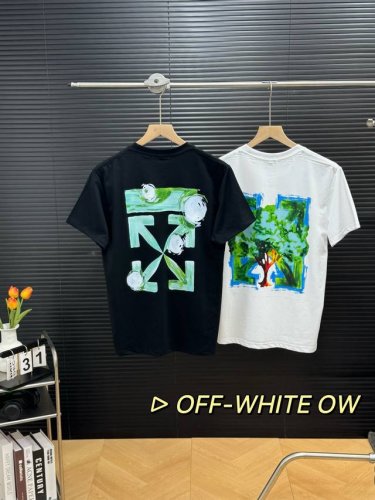 off-White Ow经典大树箭头印花短袖圆领情侣款T恤 轻奢主义，男女日常通勤穿搭必备单品，正确版本，随意对比！ 高品质240克高克重爽滑面料，保证舒适性同