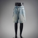 acne Studios 24Ss泥染做旧破坏泼墨短裤 官网 0,溢价款选用黑色和浅蓝色水洗工艺原粗胚丹宁面料制作,五口袋结构,纽扣门襟,洗水完全手工泼墨！ 男