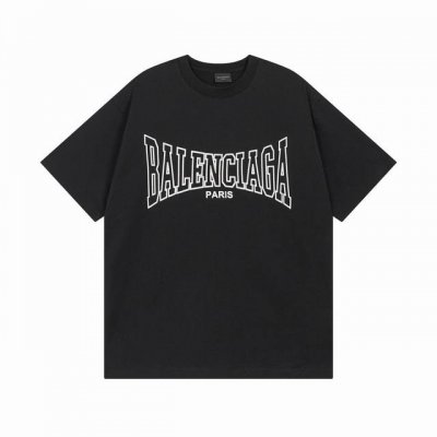 高版本Balenciaga 巴黎世家 25Ss字母印花短袖T恤 又是今年的一大爆款 印花采用环保进口材料印花，字母清晰，效果立体整体效果简约大方 定织巴黎新面料