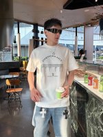 bc 2025春夏新款男女同款短袖T恤，！定制专属纯棉面料，定制原版工艺螺纹，胸前重工字母Logo工艺设计！简约大方，从容百搭，档次极高，完美融入时尚还有风情感