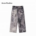 元 纯原品质 款号：Sd012 款式：Acne Studios24Ss 3D数码打印花裤做旧泥染脏脏灰宽松牛仔裤 工艺：采用3D冷转移印工艺，通过3D打印还原色