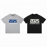 fear Of God Fog Essential 复线 2025 限定款字母 Logo 印花圆领短袖T恤 Color：黑色 灰色 Size：S M L Xl