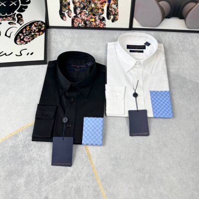 路易威登Lv春夏新品男士长袖衬衫，贸易公司渠货源，纯正血统臻品，高奢顶尖品鉴心水之物，整体的形态设计巧妙融入了东方美学元素，色彩颜色的设计，极简主义基调，将都市