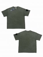 st022#P80 stone Island石头岛 Logo袖标洗水短袖T恤 男女同款 250克重32支双纱纺织工艺 经过雪花酸洗 做旧复古风格 面料不会褪色