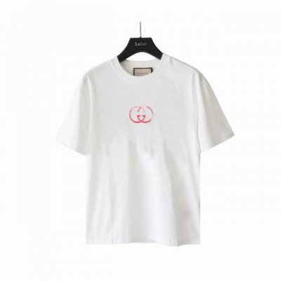 实拍细节图+尺码表 Gucci 古驰 24Ss 重影Logo短袖 倾情推出缀饰活力印花的运动单品，迎接温暖季节的到来。品牌织带继续为整个设计注入复古气息，品牌标