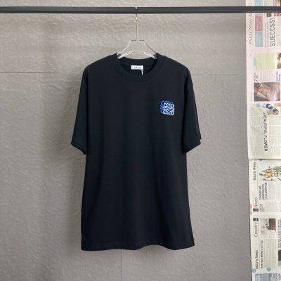 A60 loewe罗意威 面料升级 300高克重 高端立体刺绣工艺 独家专供新款原单 男女同款 休闲宽松版型短袖 高端定制 高版本 时尚百搭爆款 进口面料 手感