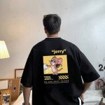 adidas 阿迪达斯三叶草致青春印花短袖T恤，猫和老鼠卡通印花，男女同款 Ins小红书叫你搭配上身，夏季新品首发，版型宽松，修饰脸型且舒适有型，近年来深受欢迎