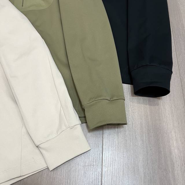 细节图！160 Arc'teryx 始祖鸟25年春秋爆款三色经典刺绣同色Logo抗菌运动休闲长袖打底衫 顶级品牌，顶级面料，顶级舒适感 高弹舒棉贴身柔软针织柔软