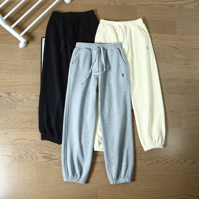 160 升级版 Ralph Lauren 拉夫劳伦套装加绒卫裤 超厚过冬版本 面料400G加绒纯棉防静电工艺处理 这个套装一整个把我硬控住了！拿捏秋天慵懒随性的