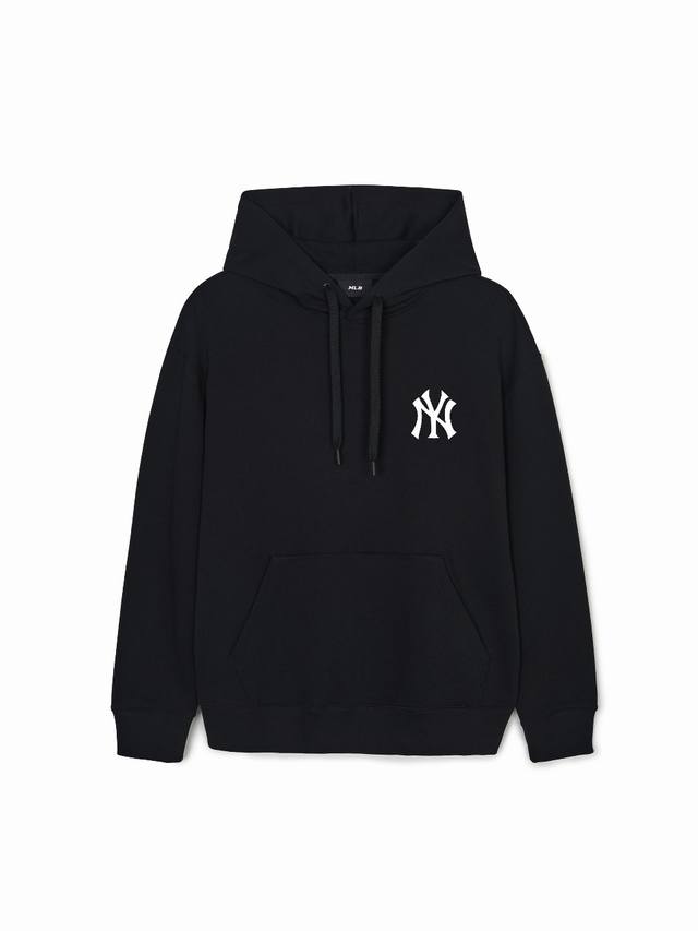 120 Mlb洋基队趣味爱心印花连帽卫衣 男女同款 采用380克水柔棉 质量天花板 摸到手就知道值 衣服采用落肩袖百搭好看 三针五线做工，领口包包边条 螺纹采用