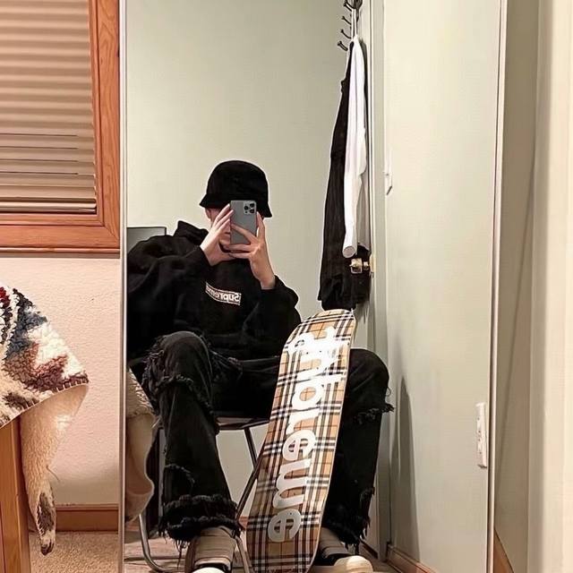 120 Supreme Ss22 Week 3 X Burberry 联 名款 Box Logo Hooded Sweatshirt 徽标印花套 头连帽卫衣 秋