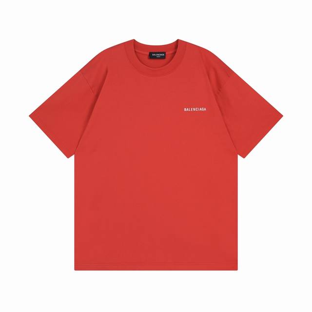 100 Balenciaga 巴黎世家2025 Ss 前后经典字母印花短袖T恤 本市场No.1的质量 真正天花板品质 全部原版开发注意细节图 避免被盗图商家混发