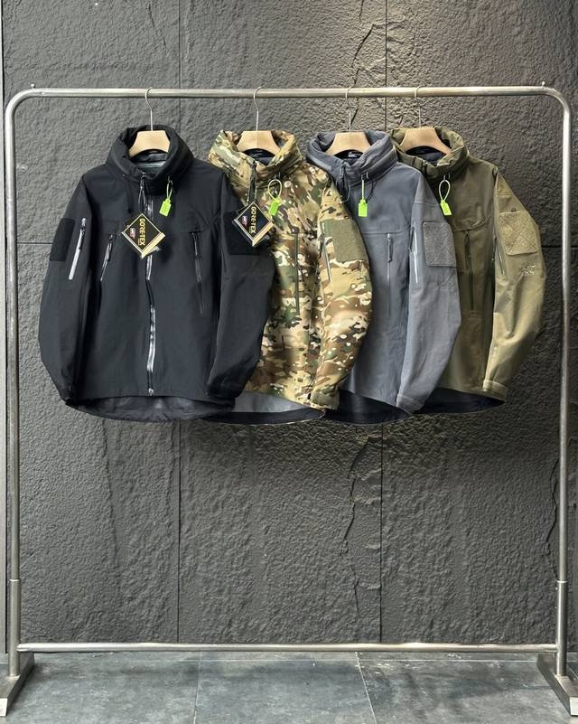 510 Arc'teryx 始祖鸟 Leaf Alpha Gen2 军鸟冲锋衣 硬壳专柜尺码S M L Xl 正品客供货的Gore-Tex防风防水保暖的面料 成