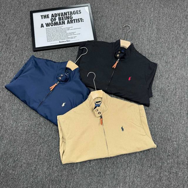 200 实拍细节图 -Ralph Lauren 拉夫劳伦 经典男女同款老干部拉链夹克外套- 三色齐发，原版复刻高版本 易梦玲同款 众多穿搭博主上身推荐， 哈林顿
