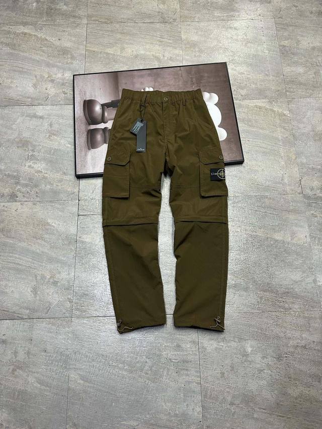 150 Stone Island 石头岛无痕拉链可拆卸经典勋章机能高街户外工装裤 严选品质 放心入手 面料采用高品质优质重工水洗工装速干面料 无痕可拆洗工装裤