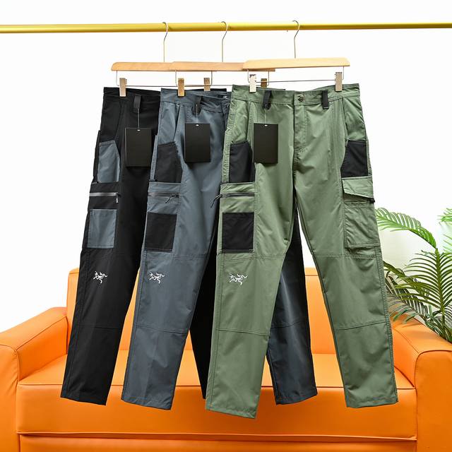 180 Arc'teryx 始祖鸟25Ss春季新款刺绣户外运动工装裤！ 鸟家侧边双口袋户外工装裤 ！渠道首发 腿部处鸟家重工田岛Logo标识、醒目低调！ 男士超