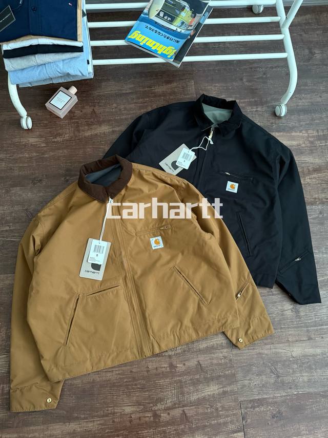 310 Carhartt Wip X Invincible 联名款 Fw25 Reversible Detroit Jacket Max 双面穿多口袋设计拉链开