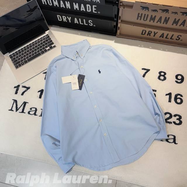 160 -Ralph Lauren拉夫劳伦经典款小马刺绣牛津布衬衫 男女同款 -面料：4色全部原版一比一定色定染，水洗固色。原版牛津布材质，绝对做到原版一比一复