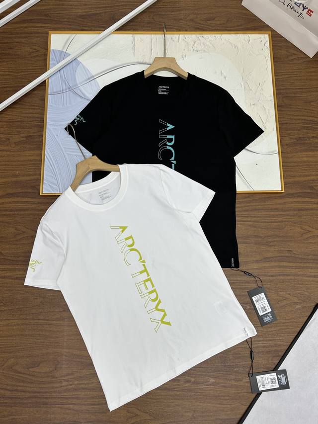 120，早秋新款圆领短袖印花T恤 官网同款-始祖鸟Arcteryx Captive Downword 男女同款休闲透气圆领5A物理抗菌面料！吸湿冰感排汗无痕短袖