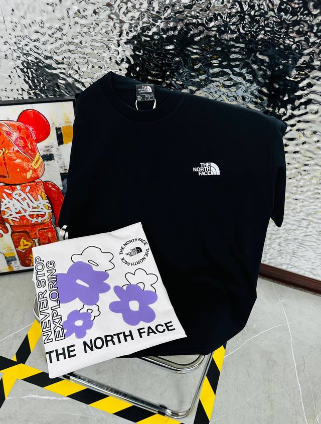 100 高版本带芯片 The North Face 北面25夏季新款印花休闲宽松情侣款 短袖T恤D908 细节:版本一比一复刻，吊牌 领标 水洗。带Nfc芯片识