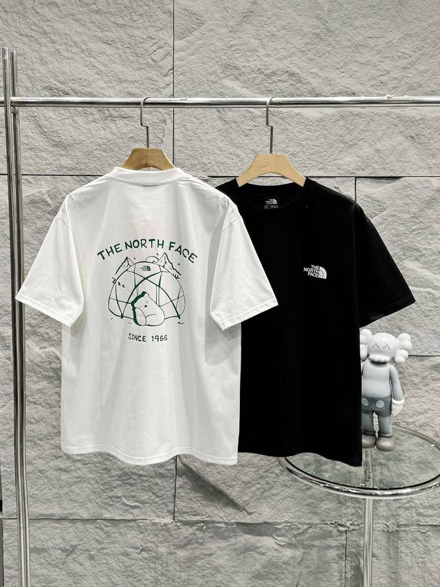 100 高版本带Nfc芯片识别 The North Face 北面25夏季新款印花休闲宽松情侣款 短袖T恤873 细节:版本一比一复刻，吊牌 领标 水洗。带Nf