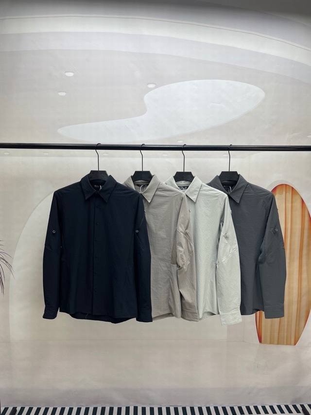 250Arcteryx始祖鸟 Elaho Shirt Ls 休闲纯色轻薄长袖衬衫 轻薄、透气且速干，可吸湿排汗保持凉爽。弹力和拼接设计舒适贴身，让您活动自如。