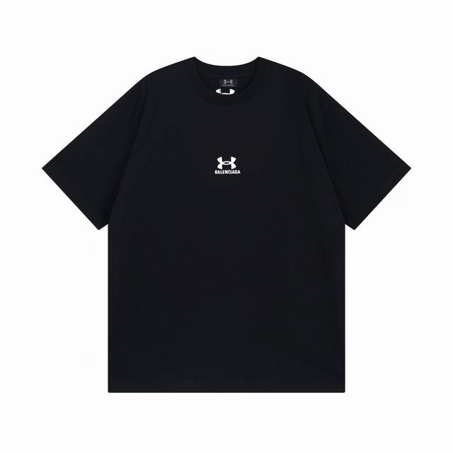 120 Balenciaga 巴黎世家2025Ss 联名安德玛Under Armour前后绣花短袖T恤 本市场No.1的质量 真正天花板品质 全部原版开发注意细