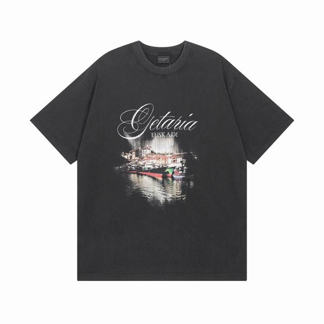 120 Balenciaga 巴黎世家2025 Ss 城市夜景直喷印花短袖T恤 本市场No.1的质量 真正天花板品质 全部原版开发注意细节图 避免被盗图商家混发