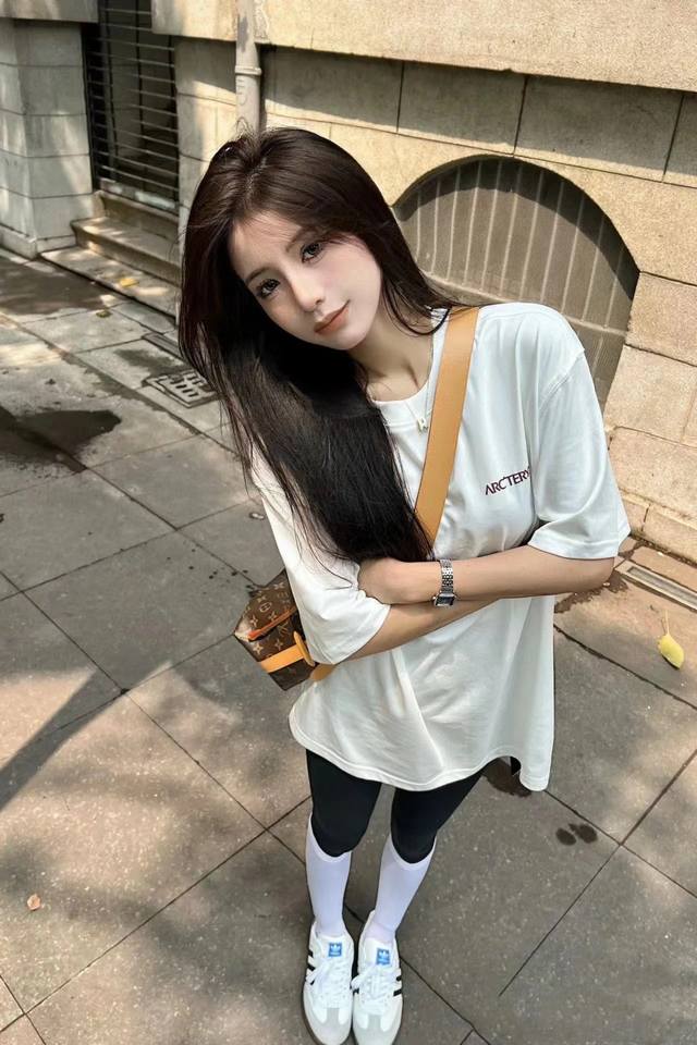 P110 小红书爆款推荐始祖鸟发泡印花T恤短袖 情侣男女同款优质纯棉T短袖圆领套头 品质好Arc'teryx 始祖鸟 三色Logo 太美了鸟家年度最优质的印花发