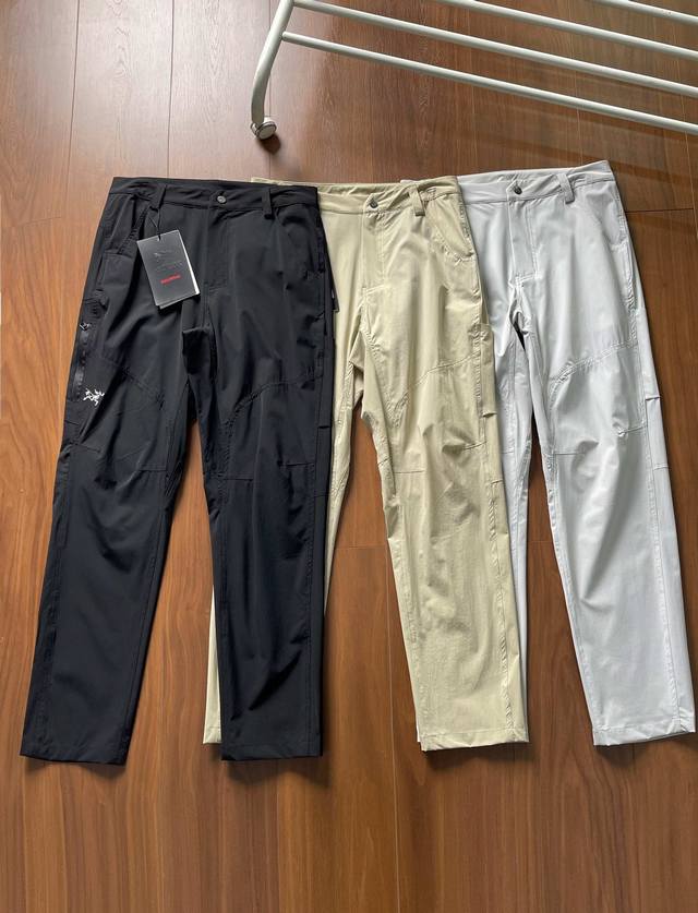 180 Arc‘Teryx 始祖鸟 三色Cronin Cotton Pant 春夏顶级科技速干刺绣Logo长裤 整条裤子由多达二十多块立体裁片拼接制作而成 高工