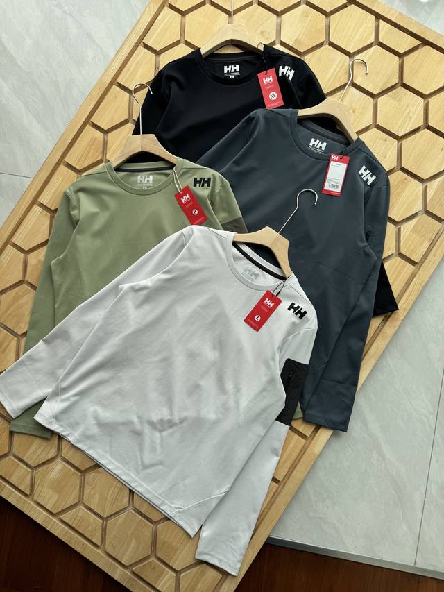 160 Helly Hansen Hh海丽汉森25S春季新款男士压胶圆领休闲卫衣 超值入手，男士春季运动基础款长袖T恤系列，一年四季的必需品，简约基础版，运动系