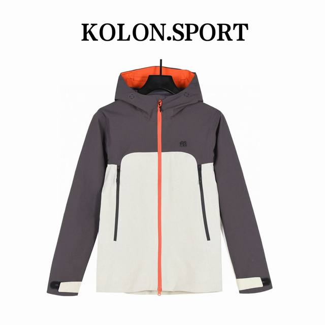 520 可隆 Kolon Sport 1992 户外登山徒步运动外防水冲锋衣 采用Gore- Tex面料，防水、透气、抗撕裂技术性与多变的风格相融合，巧妙且实用