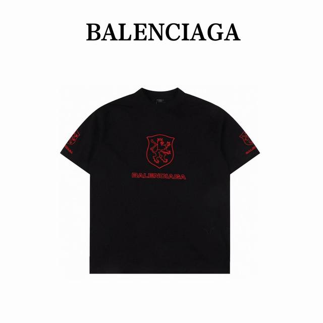 210 Balenciaga 巴黎世家 曼巴联名绣花短袖 独家定织定染布料 质感柔软舒适 全身英文字母Logo刺绣 刺绣饱满 Os落肩宽松版型 春夏最新砖柜同步