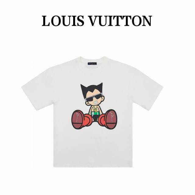 180 Louis Vuitton 路易威登 25Ss 阿童木 印花短袖 春夏新款，原版面料 官方同款 短袖T恤 进口针织棉320克布料 手感柔软爽滑，肤感细腻
