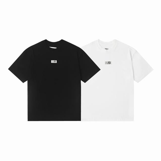 955# P90 Maison Margiela 马吉拉Mm6 数字贴码6男女款短袖T恤 面料：采用原版定制260G 26支重磅精梳棉 质感极佳且分量感十足 进