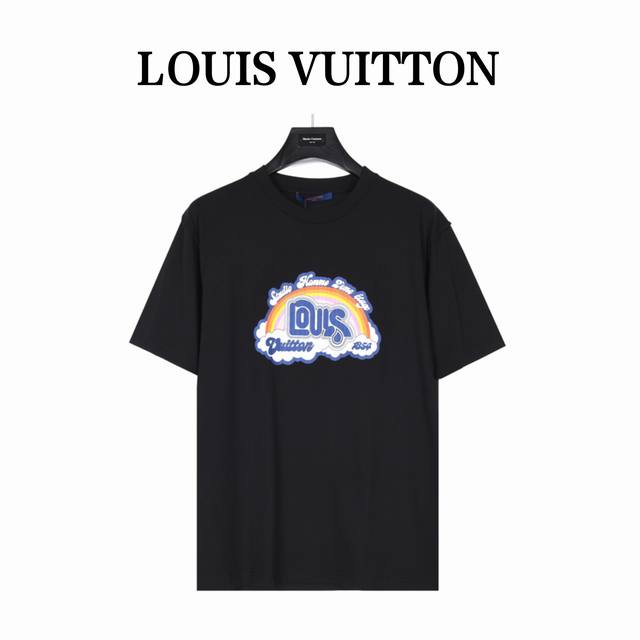 130 Louis Vuitton 路易威登 彩虹印花短袖T恤 原版￥ P10,850购入开发，采用16S麻棉克重230G ， 搭配20S双纱1×1螺纹460G