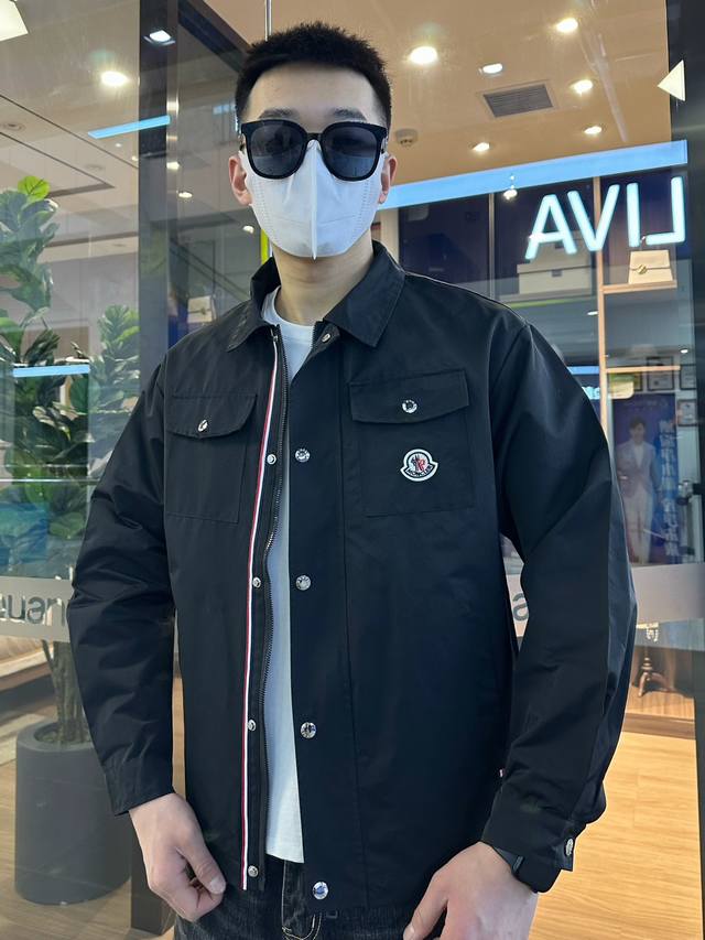 P350 蒙口 官网同款，三标齐全，同步发售！2025Ss新款男士夹克外套，专柜Logo高品质原单三标齐全高端版本！专柜定制面料 透气舒适度高，细节无可挑剔，品