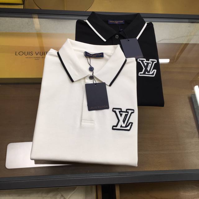 新品Polo P200 L.V 原单品质 2025最新款 商务男装Polo 翻领短袖T恤 精细做工！精选专柜订制进口顶级朱地面料 所有细节做工完美1比1复刻 还