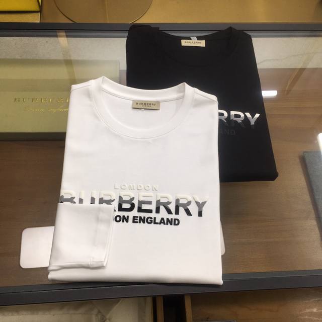 新品上市 P200 Burber..Y 2025春季专柜新品 休闲长袖T恤 单穿打底 ，顶级贸易公司货，重磅高端尖品，意大利原产 品相完美一流！工艺Logo设计