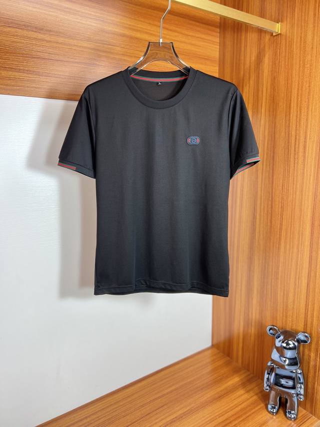 P160Gucci 古奇 2025年春夏新品上新 三标齐全 丝光棉圆领短袖T恤 好货不用过多介绍 看细节 专柜码数：M-Xxxl 175 140建议L，