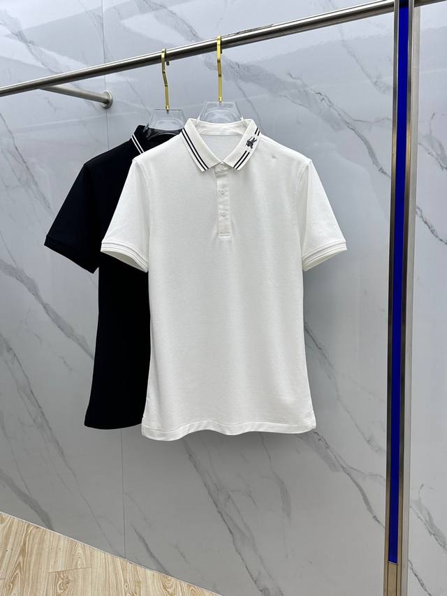 P250 Burberry 巴宝莉 独家专供新款原单男士休闲Polo短袖 高端定制 高版本 时尚百搭爆款 原版进口纯棉面料 胸前Logo图案 设计 手感超柔软细