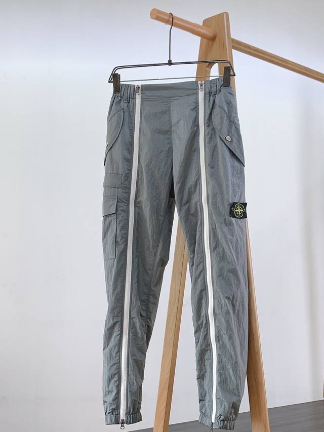 P350 Stone Island 石头岛 极品未见，即可到来！！！顶品质日本订单 .春夏新款 “石头岛抽绳长裤 定制暗格高密梭织面料 面料自然蓬松 略带微皱质
