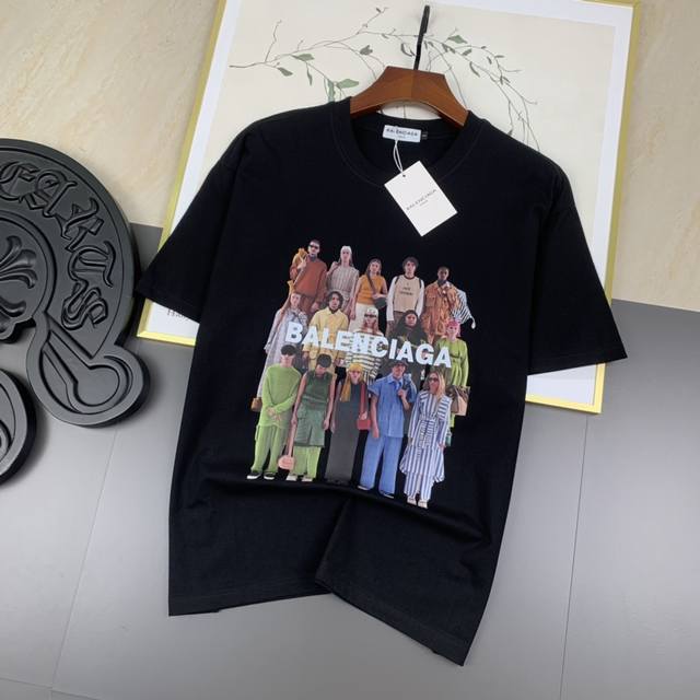 P200 2025精品春夏欧潮短袖 高端定制主推款 面料：高品质双纱潮牌棉 款号：26G041 码数：S-2Xl