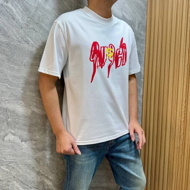 支持年后 P180Gucci 古奇 2025春夏新品 三标齐全 260克圆领纯棉短袖T恤 好货不用过多介绍 看细节 专柜码数：M-Xxxl 175 140建议L